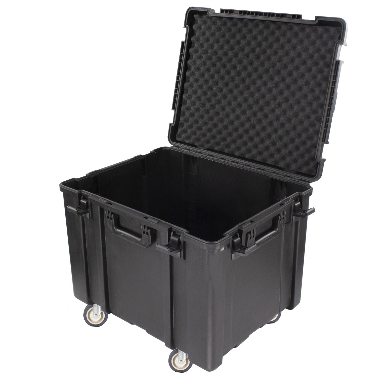 Odyssey VU252020WNF Empty Bottom Interior Injection-Molded Utility Case with Wheels - 25.5″ x 20.5″ x 18″ - Hollywood DJ