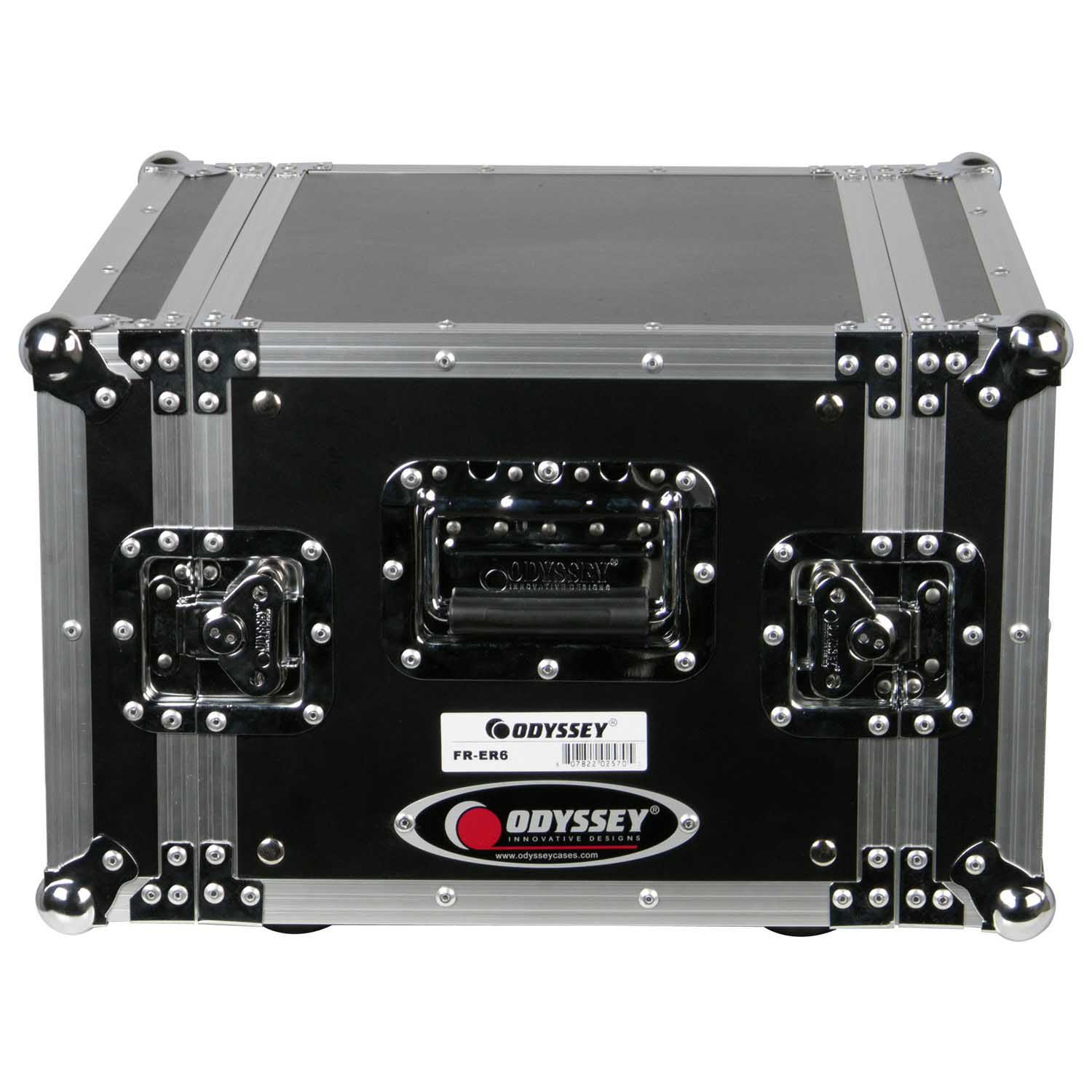 Open Box: Odyssey FRER6, 6U Effects Rack With Heavy-Duty Ball Corners - Hollywood DJ