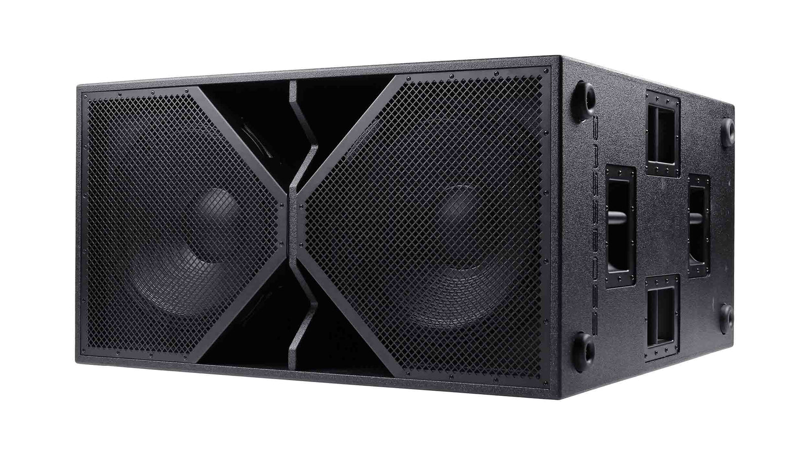 BassBoss BB-ZV28-MK3 Dual 18-Inch Active Subwoofer - Black - Hollywood DJ