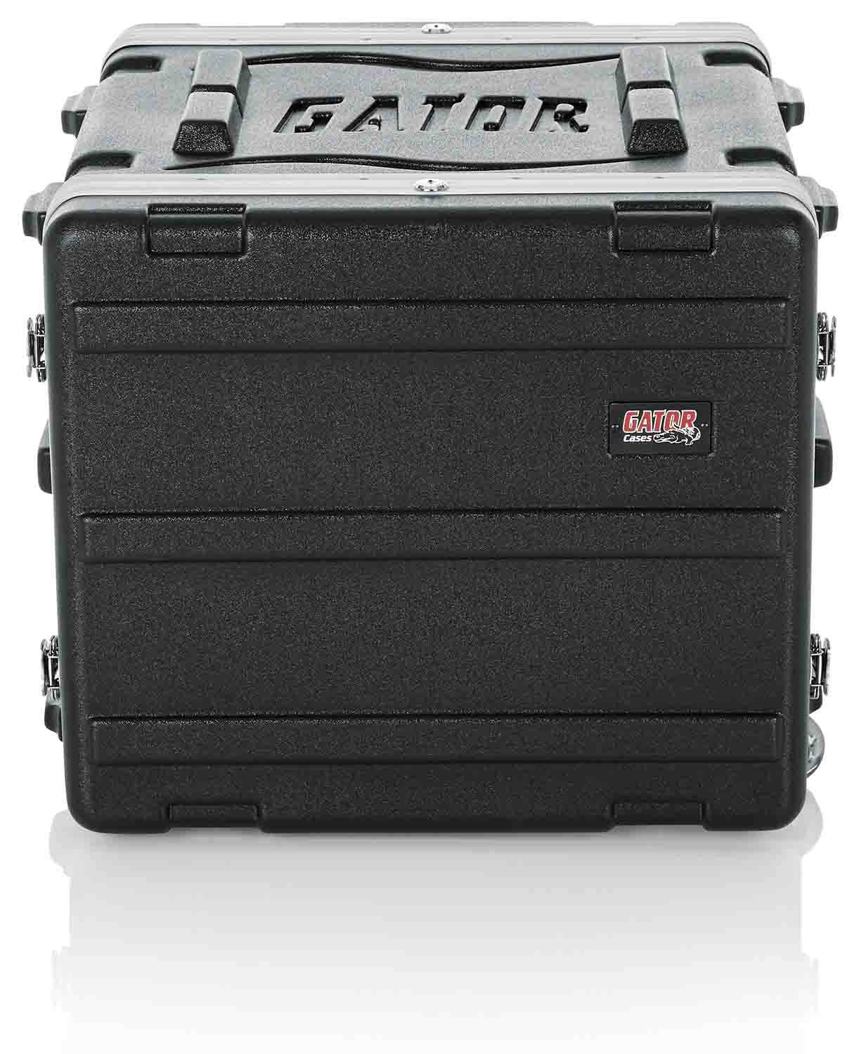 Gator Cases GRR-8PL-US Powered Rolling Molded 8U Rack Case - Hollywood DJ