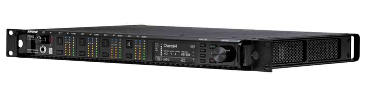 Shure AD4Q-DC Four Channel Digital Wireless Receiver with DC Power Module - Hollywood DJ