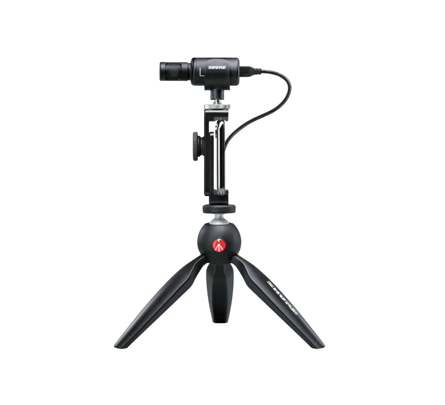 Shure MV88+ Video Kit Digital Stereo Condenser Microphone with Tripod - Hollywood DJ