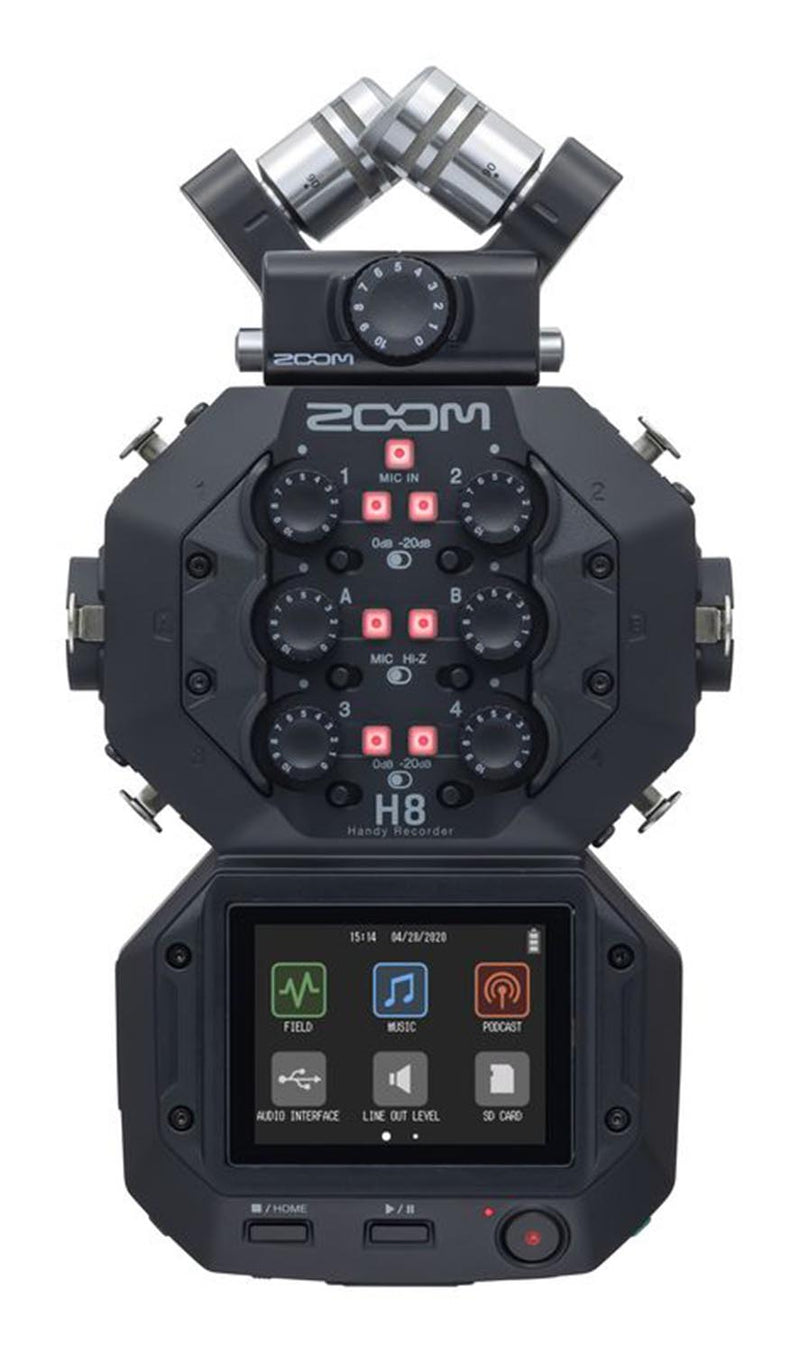 B-Stock: Zoom H8 Portable Handy Recorder with 8 Input and 12 Track - Hollywood DJ