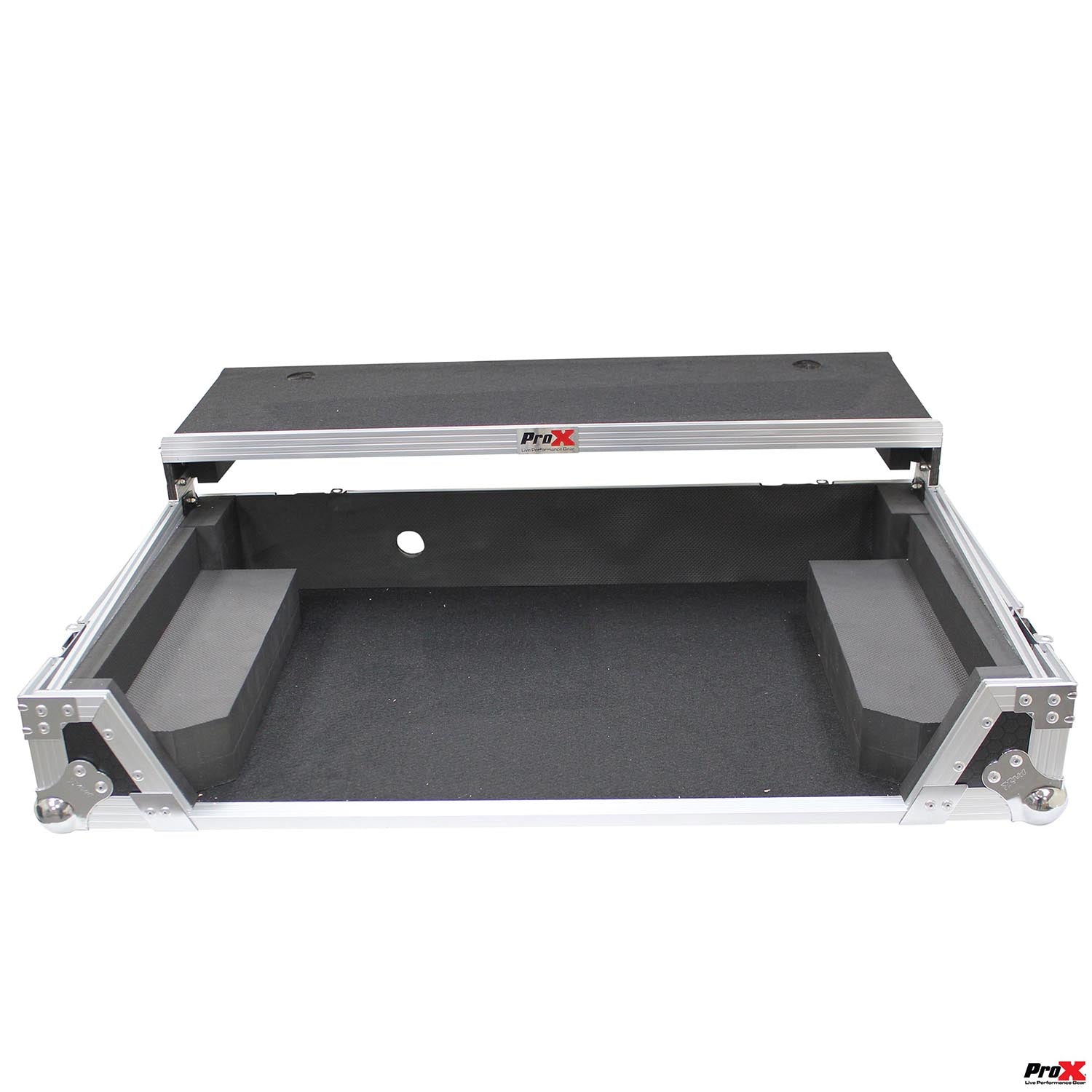 B-Stock: ProX XS-DDJ1000 WLT LED  Flight Case For Pioneer DDJ-1000 and SRT Series Digital Controllers With LED, Sliding Laptop Shelf And Wheels - Hollywood DJ