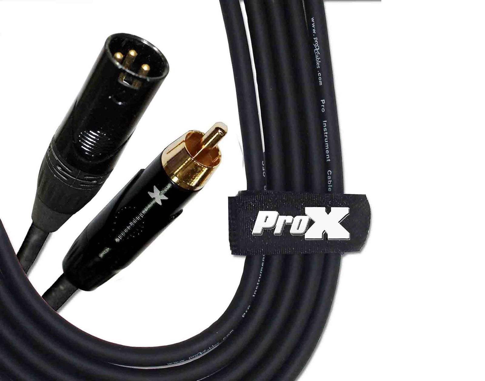 Prox XC-RXM05 Unbalanced RCA to XLR3-M High Performance Audio Cable - 5 Feet by ProX Cases