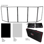 ProX XF-5X3048B Five Panel Frame DJ Facade with Stainless Quick Release 180 Degree Hinges - Hollywood DJ