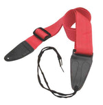On Stage GSA10RD Guitar Strap with Leather Ends - Hollywood DJ