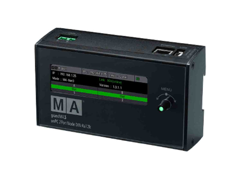 MA Lighting MA4023579 Grandma3 OnPC 2Port Node DIN-Rail 2k - Hollywood DJ
