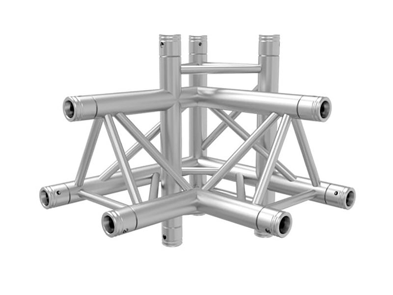 Global Truss TR-4095-UR, Four Way 90 Degree Apex Up - Right Corner for F33 Triangular Truss System - 1.64 FT - Hollywood DJ