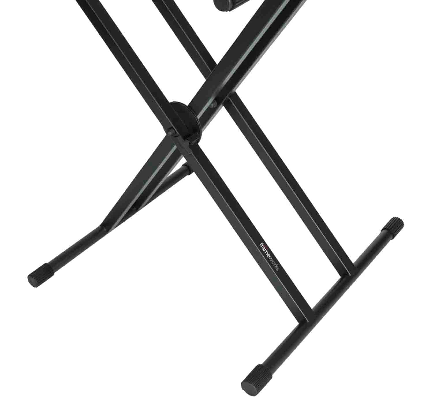 Gator Frameworks GFW-KEY-5100X Deluxe 2 Tier "X" Style Keyboard Stand - Hollywood DJ