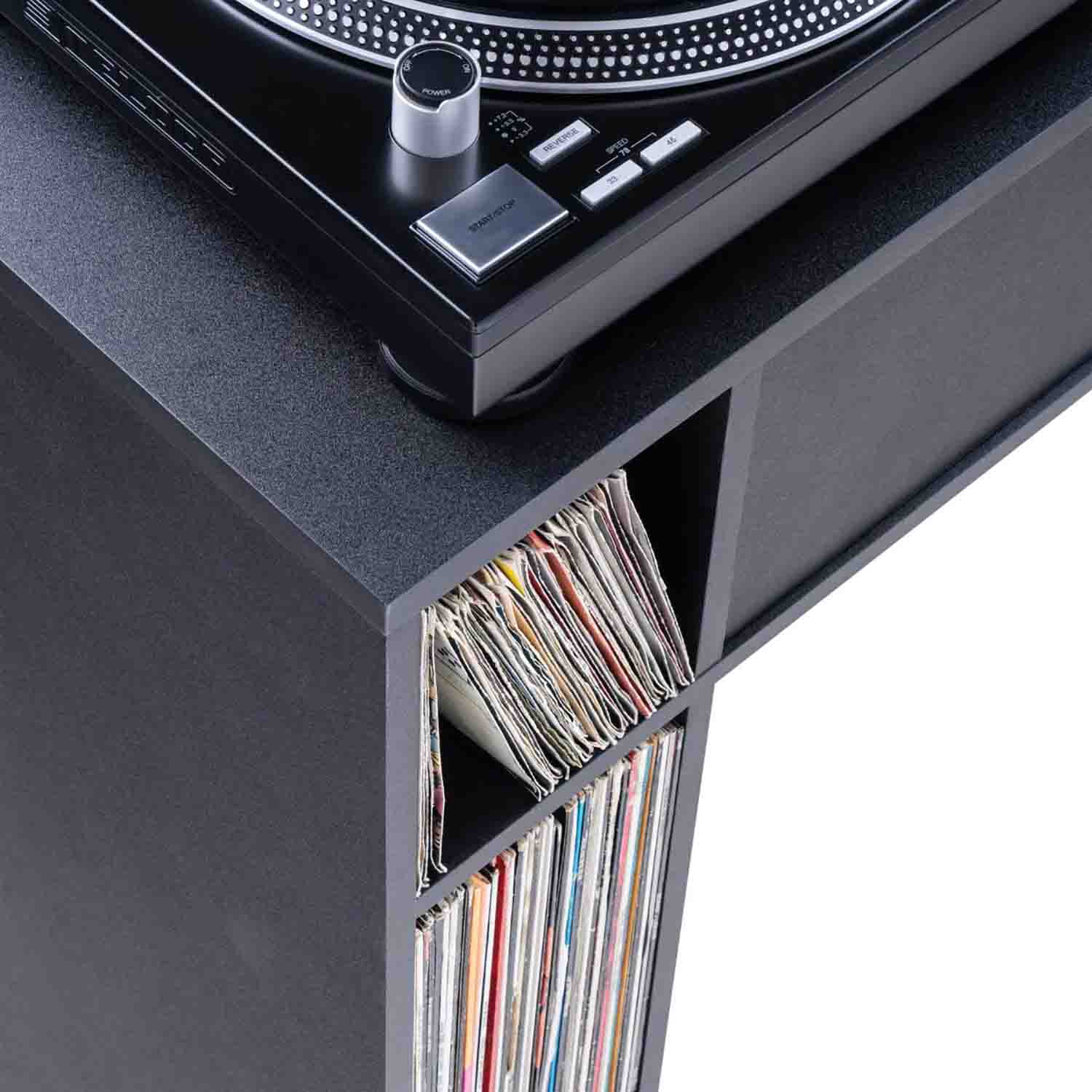 Glorious Modular DJ Mix Station with 6-Part Design - Black - Hollywood DJ