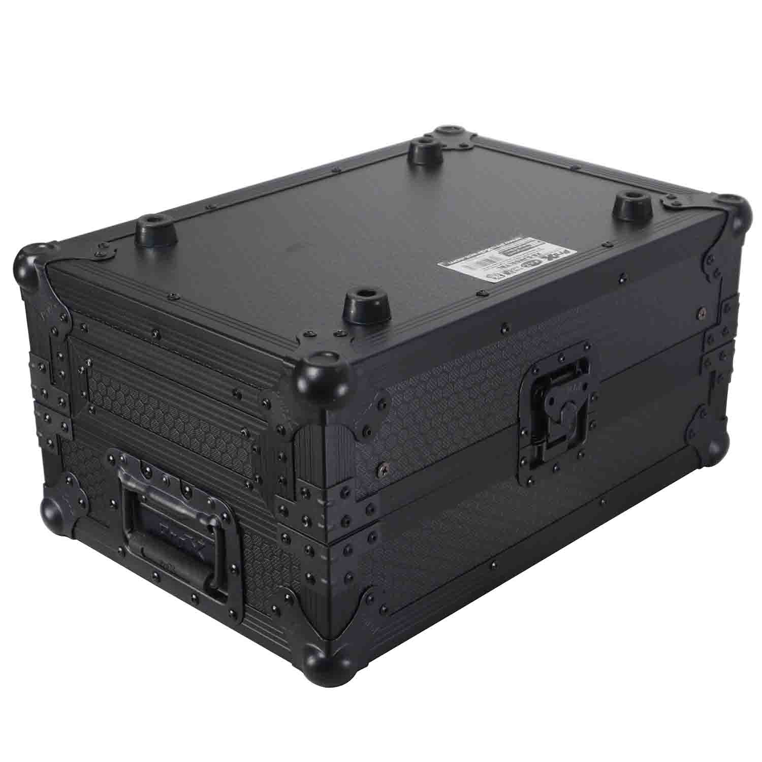 ProX XS-DJMS7LTBL Flight Case for Pioneer DJM-S7 Mixer with Sliding Laptop Shelf - Black on Black - Hollywood DJ