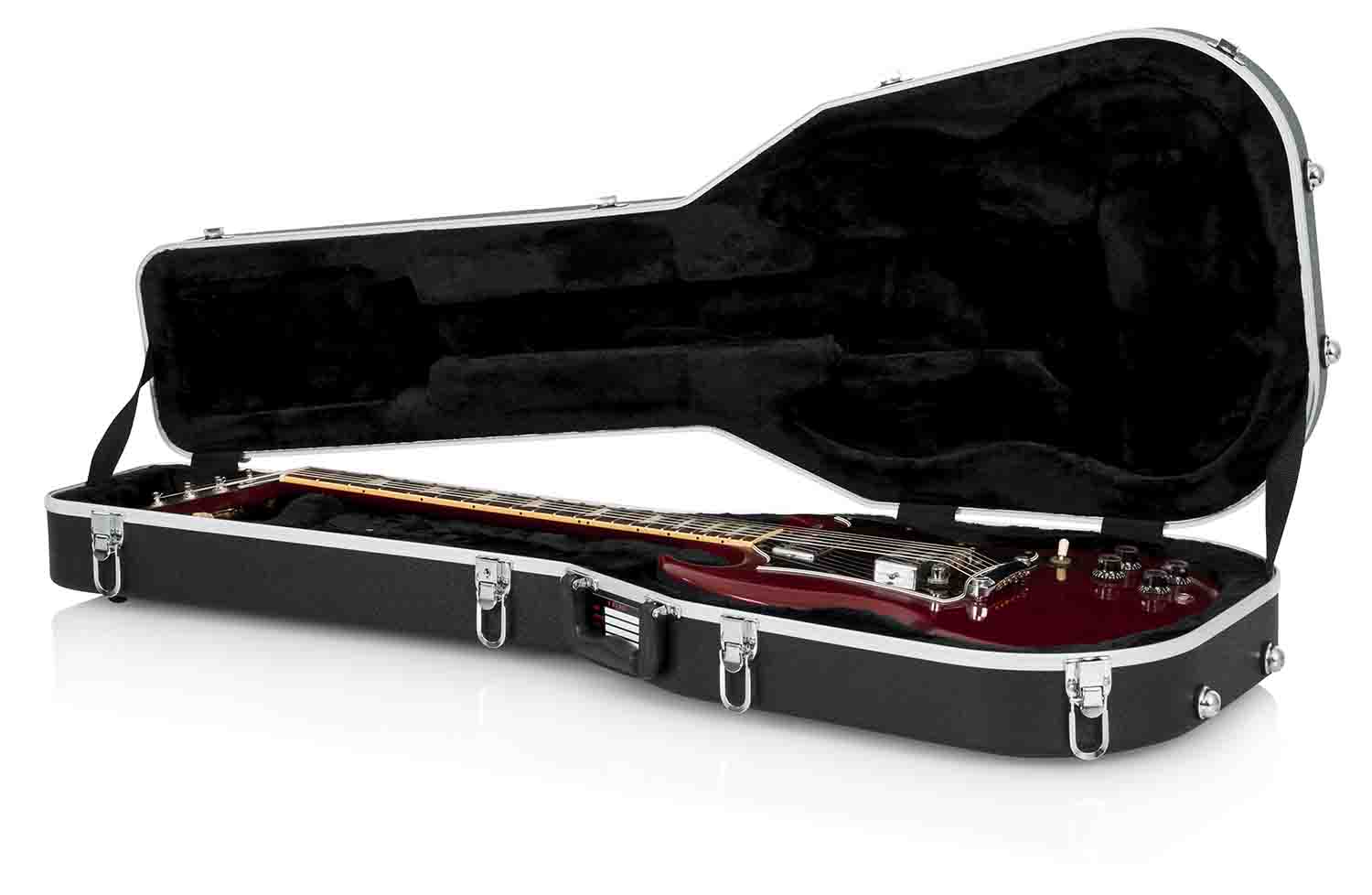 Gator Cases GC-SG Deluxe Molded Guitar Case for Solid-Body Electrics and Gibson SG Guitars - Hollywood DJ