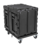 SKB Cases 3RR-RCB Roto Molded Caster Board with 4-Locking Wheels for 3RR and 3RS Shock Rack Cases - Hollywood DJ