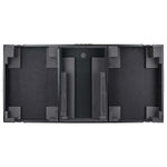 Odyssey FZGSLBM12WRBL Black Low Profile 12″ Format DJ Mixer and Two Battle Position Turntables Flight Coffin Case with Wheels and Glide Platform - Hollywood DJ