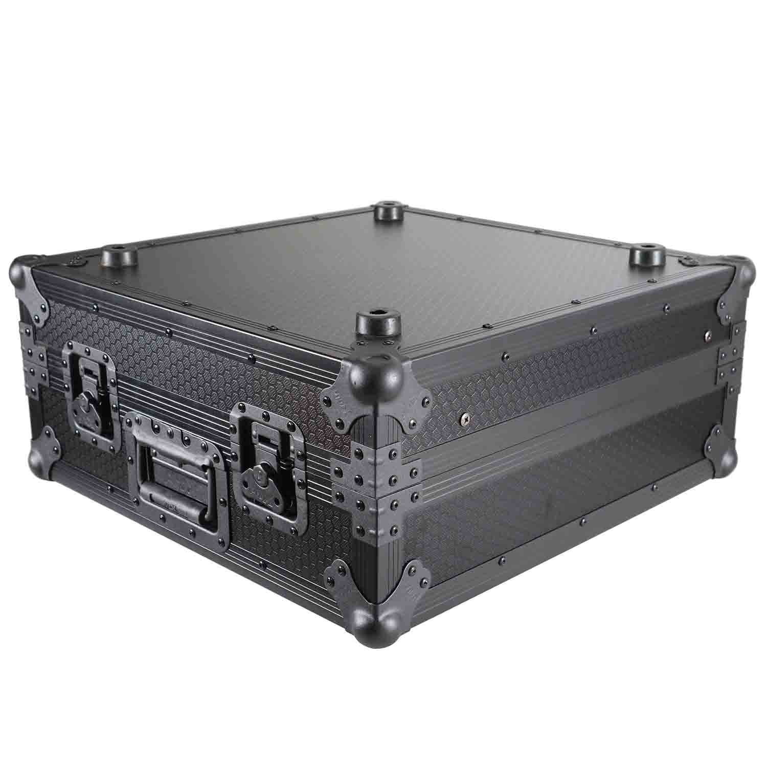 ProX XS-19MIXLTBL DJ Mixer Case, 10U Top Mount 19 Inch Slanted - Black on Black - Hollywood DJ