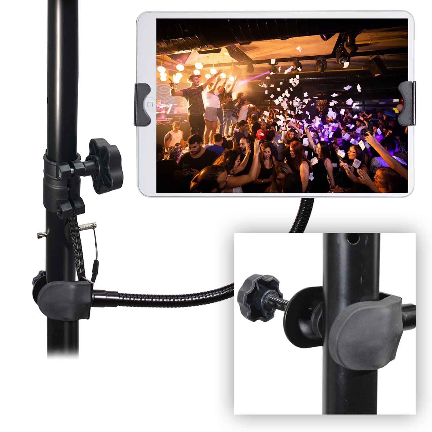 ProX X-MOBITCP20 Mobi-Buddy Smartphone, Tablet, and Microphone Holder Bundle - Hollywood DJ