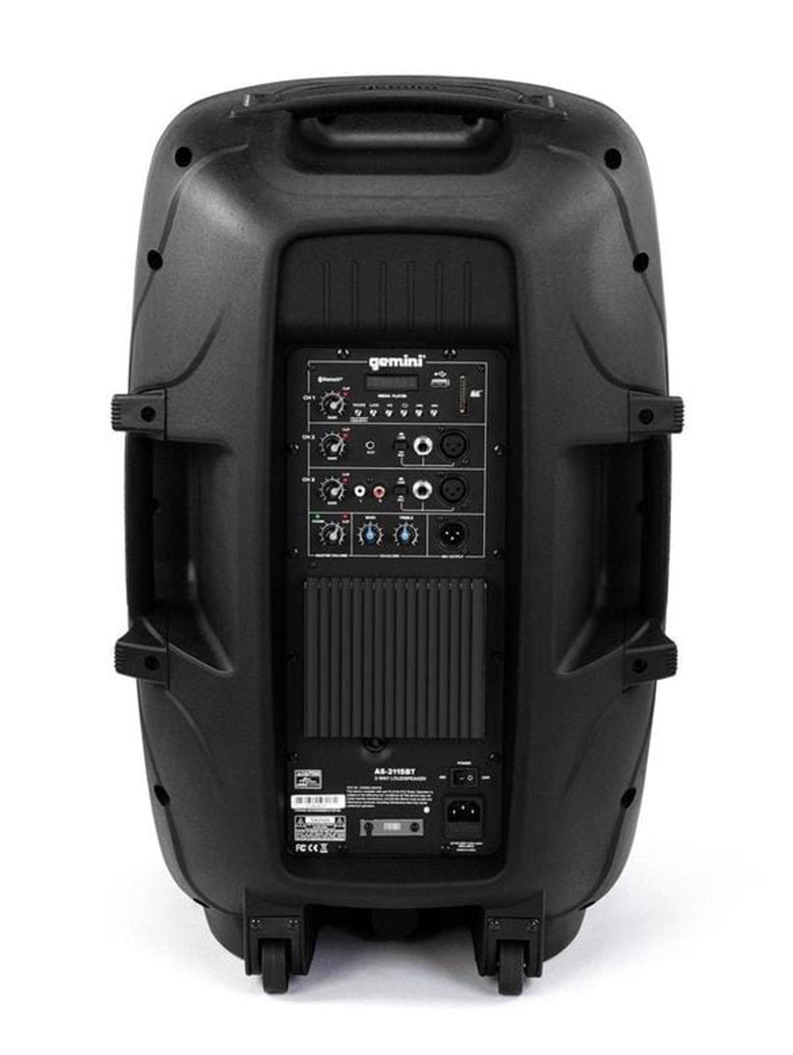 Gemini Sound AS-2112BT 1500 Watt Active 12-Inch Bluetooth Loudspeaker - Hollywood DJ