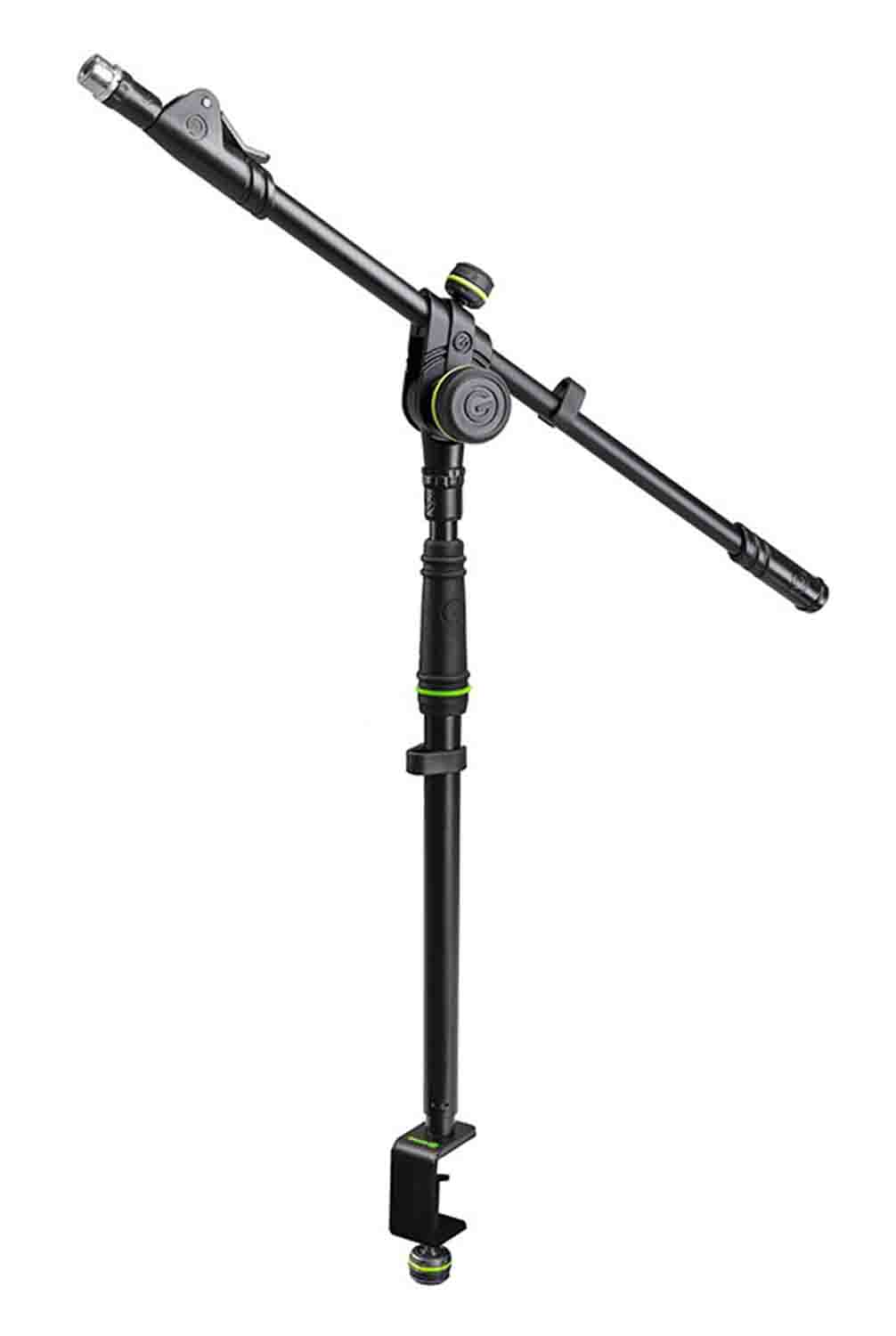 Gravity MS 0200 SET1 Gravity Stands Microphone Pole with Table Clamp and Boom Arm Gravity