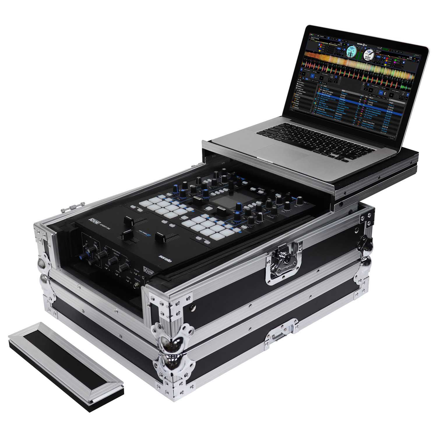 Odyssey FZGS12MX1XD 12" Format DJ Mixer Case with Extra Deep Rear Compartment - Hollywood DJ