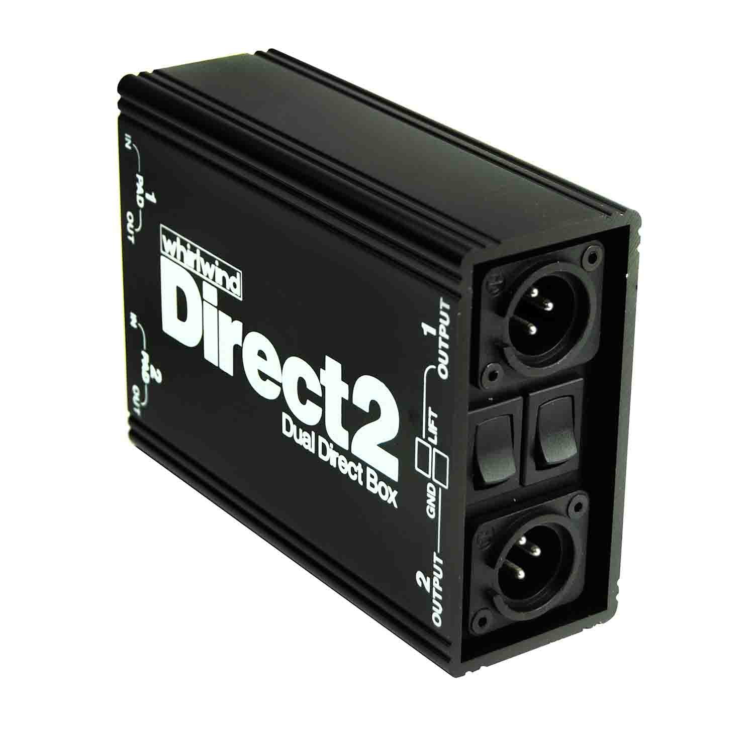 Whirlwind DIRECT2, Passive, Two Channel Direct Box - Hollywood DJ