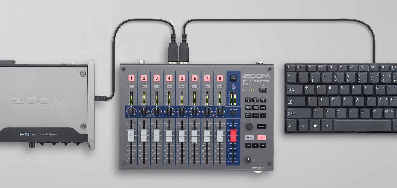 Zoom FRC-8 Mixing Control Surface For The Zoom F8 and F4 Multitrack Field Recorder - Hollywood DJ