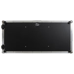 Odyssey FZGSL12CDJWR Black Low Profile 12″ Format DJ Mixer and Two Large Format Media Players Flight Coffin Case with Wheels and Glide Platform Odyssey