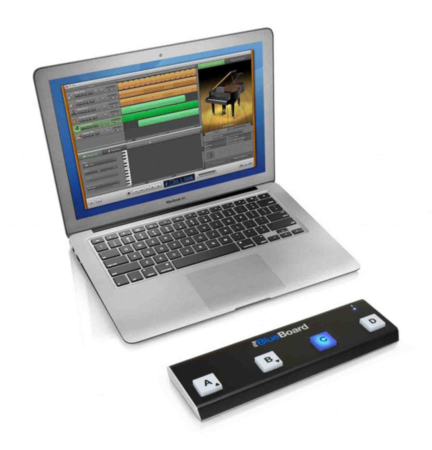 IK Multimedia iRig BlueBoard, Bluetooth MIDI Pedal Board - Hollywood DJ
