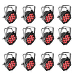 12 Pack of Chauvet DJ SlimPAR Pro H USB, Low-Profile RGBAW+UV LED Light - Hollywood DJ