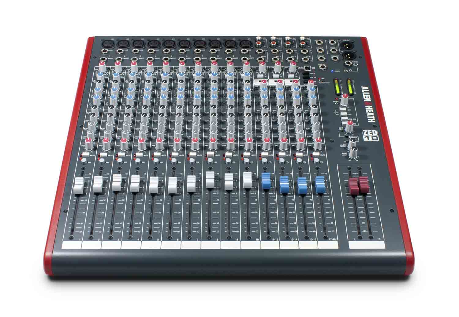Allen & Heath ZED-18 Multipurpose USB Mixer for Live Sound and Recording - Hollywood DJ