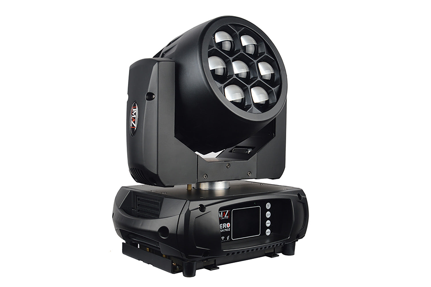 JMAZ JZ3001 Moving Head Light Fixture Aero Wash 710Z with 70W Battery & 7 Quad (RGBW) LEDs JMAZ