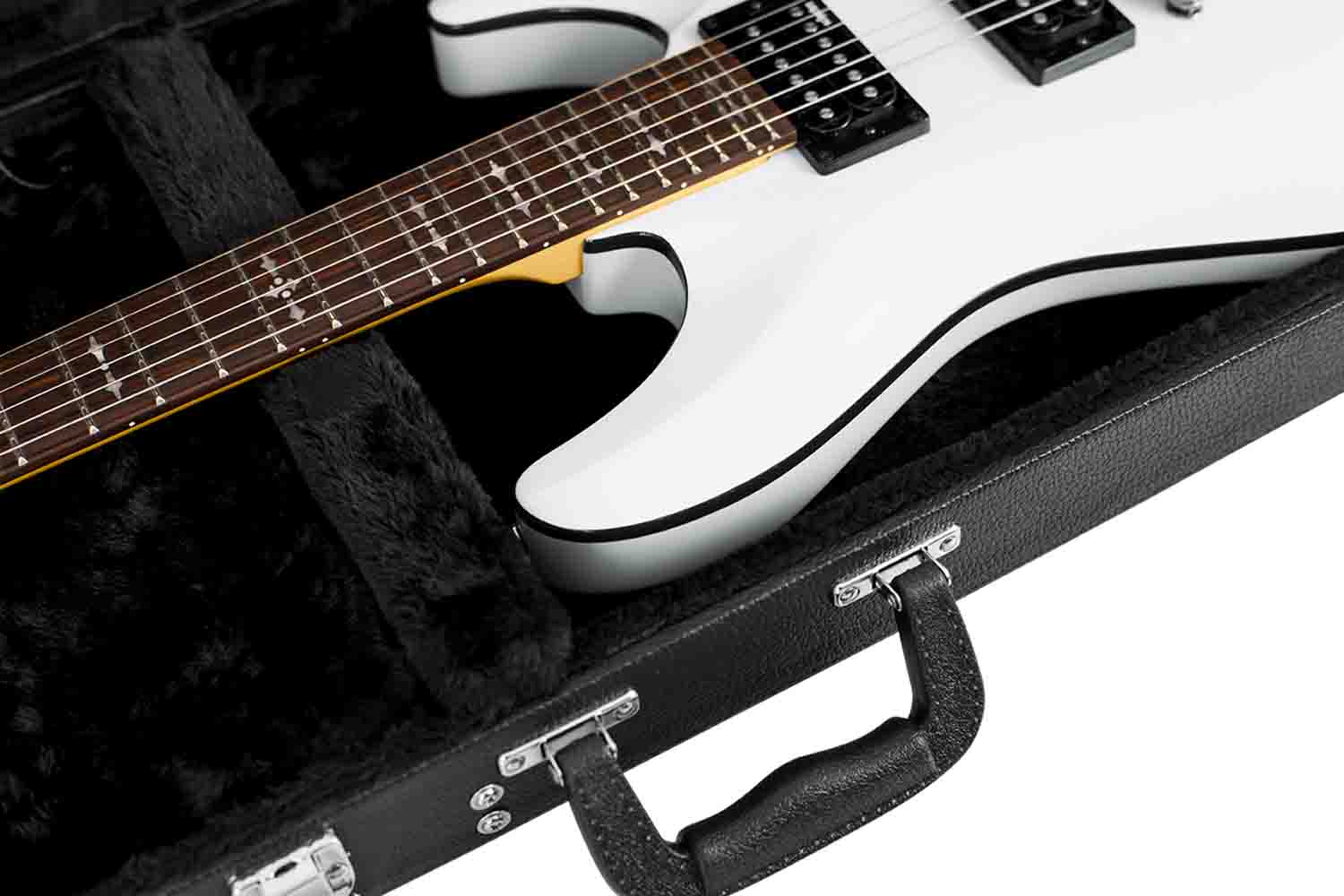 Gator Cases GWE-ELEC Hard-Shell Wood Case for Electric Guitars - Black - Hollywood DJ