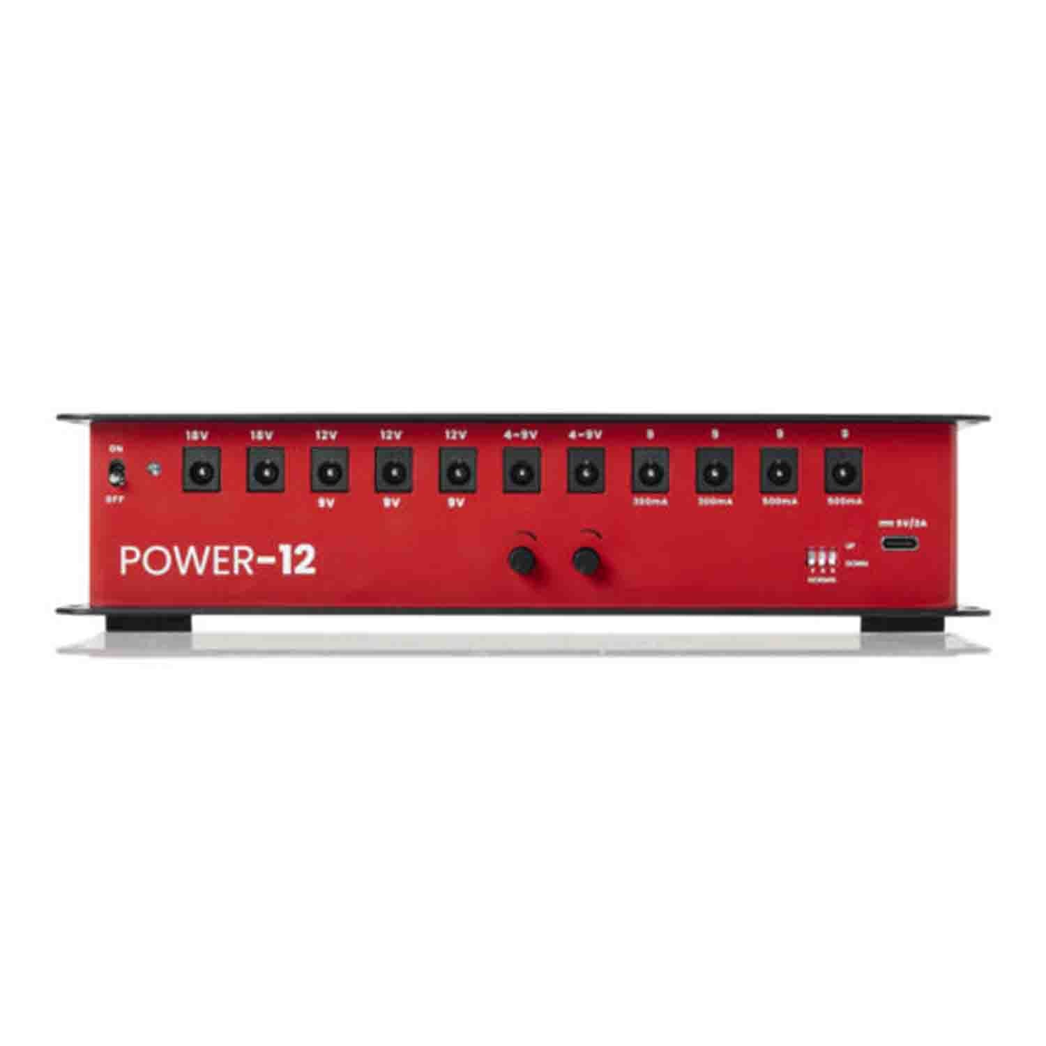 Gator Cases GTR-PWR-12 Guitar Effects Pedal Power Supply with 12 Isolated Outputs - Hollywood DJ