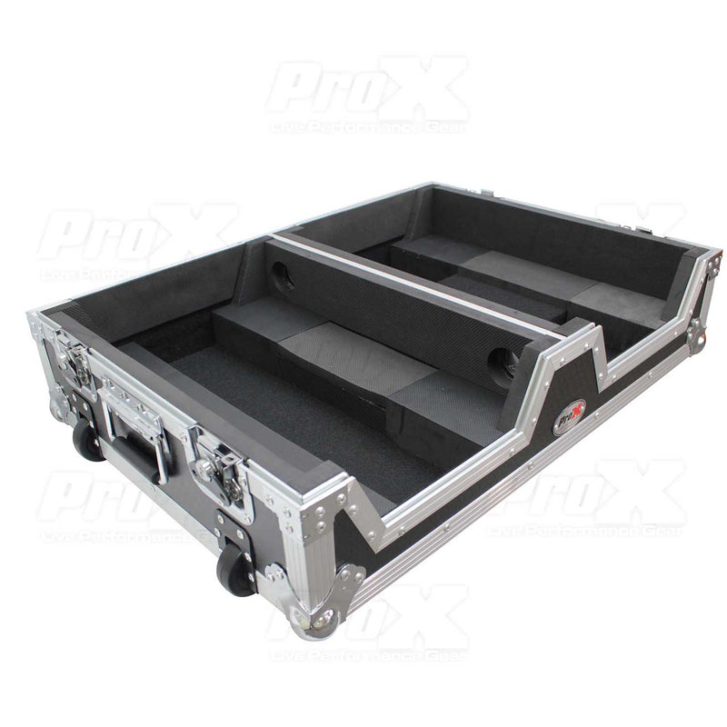 ProX XS-SCDM12W, DJ Mixer Case For Single CD Player & 12" Mixer - Hollywood DJ