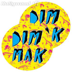 Sicmats DJ Turntable Slipmats 'DIM MAK COLOR' Slip Mat Sic Mats Steve Aoki - Pair - Hollywood DJ
