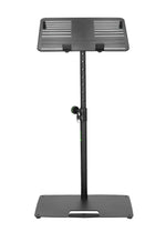 Gravity LTS T 02 B, Universal Laptop Stand with Adjustable Holding Pins and Steel Base - Black - Hollywood DJ