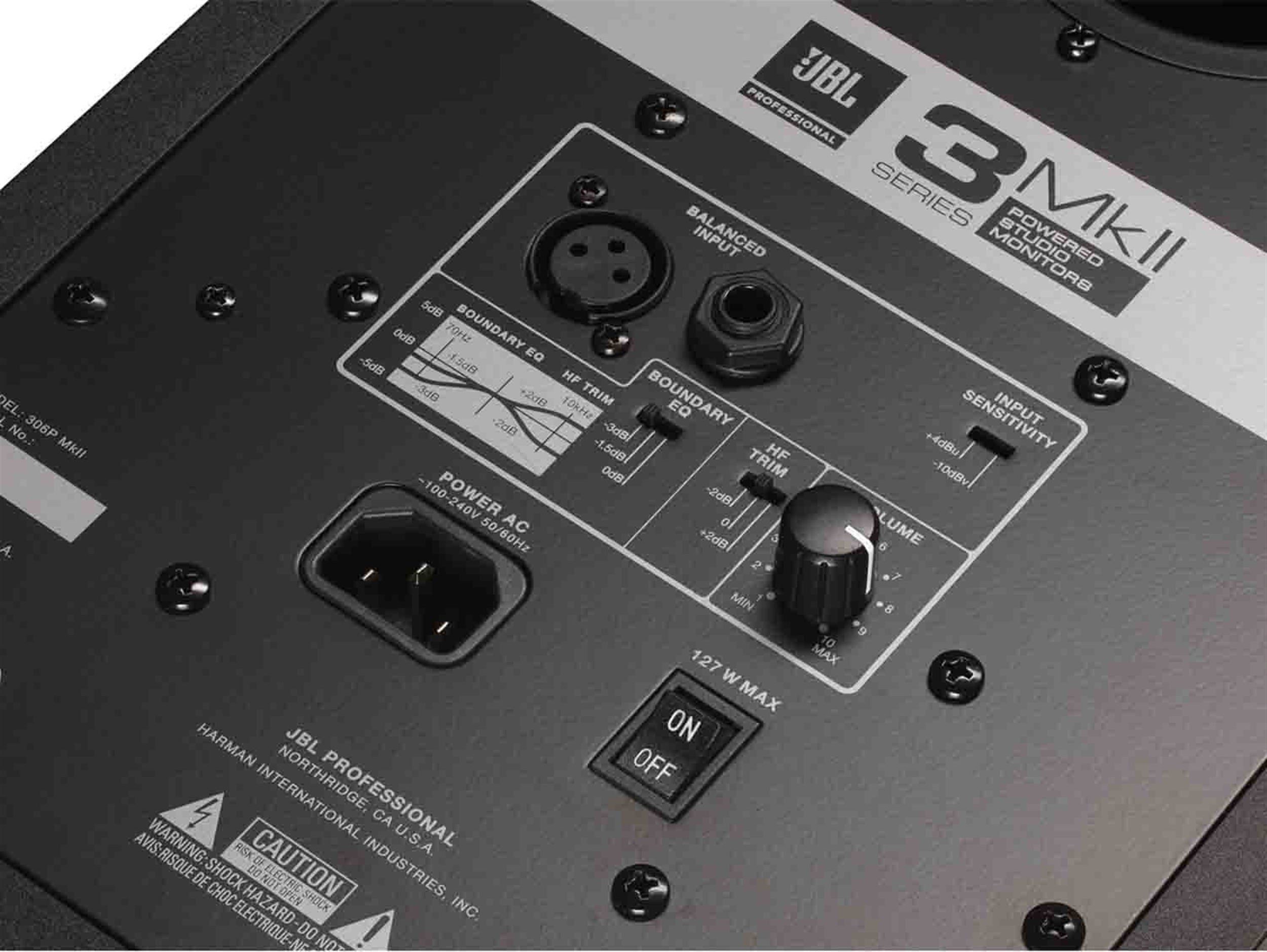 JBL 305P MkII Studio Monitor Package with Black Stands Pair and 8-Pack Pyramid Panel - Hollywood DJ