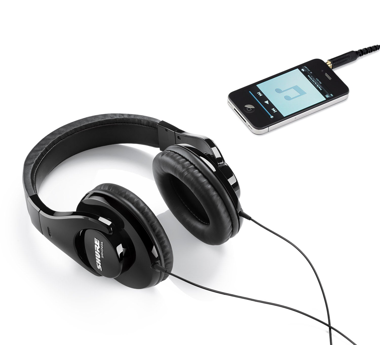 Shure SRH240A Professional Quality Headphones (Black) - Open Box - Hollywood DJ