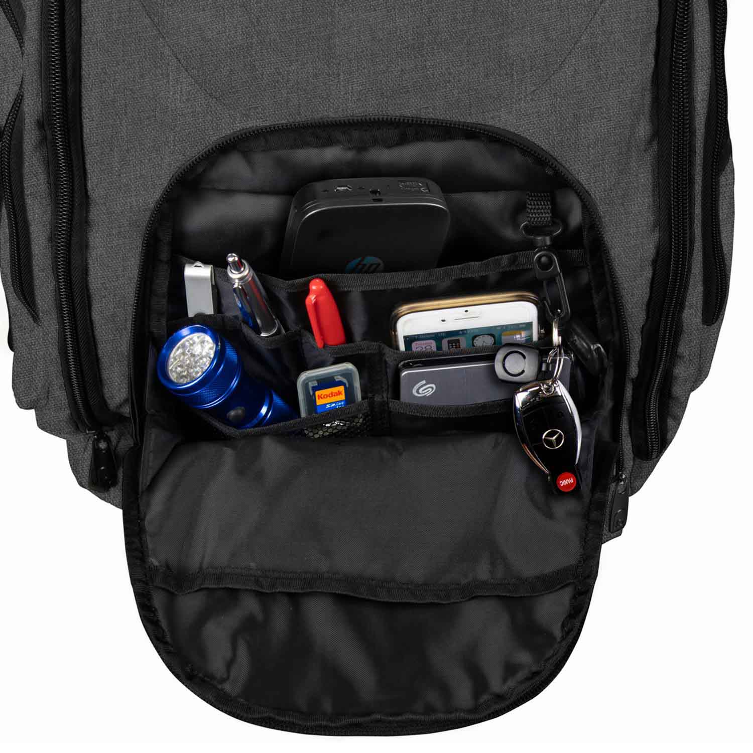 Odyssey BPBACKTRAKXLG Backtrak XL DJ Backpack - Gray - Hollywood DJ