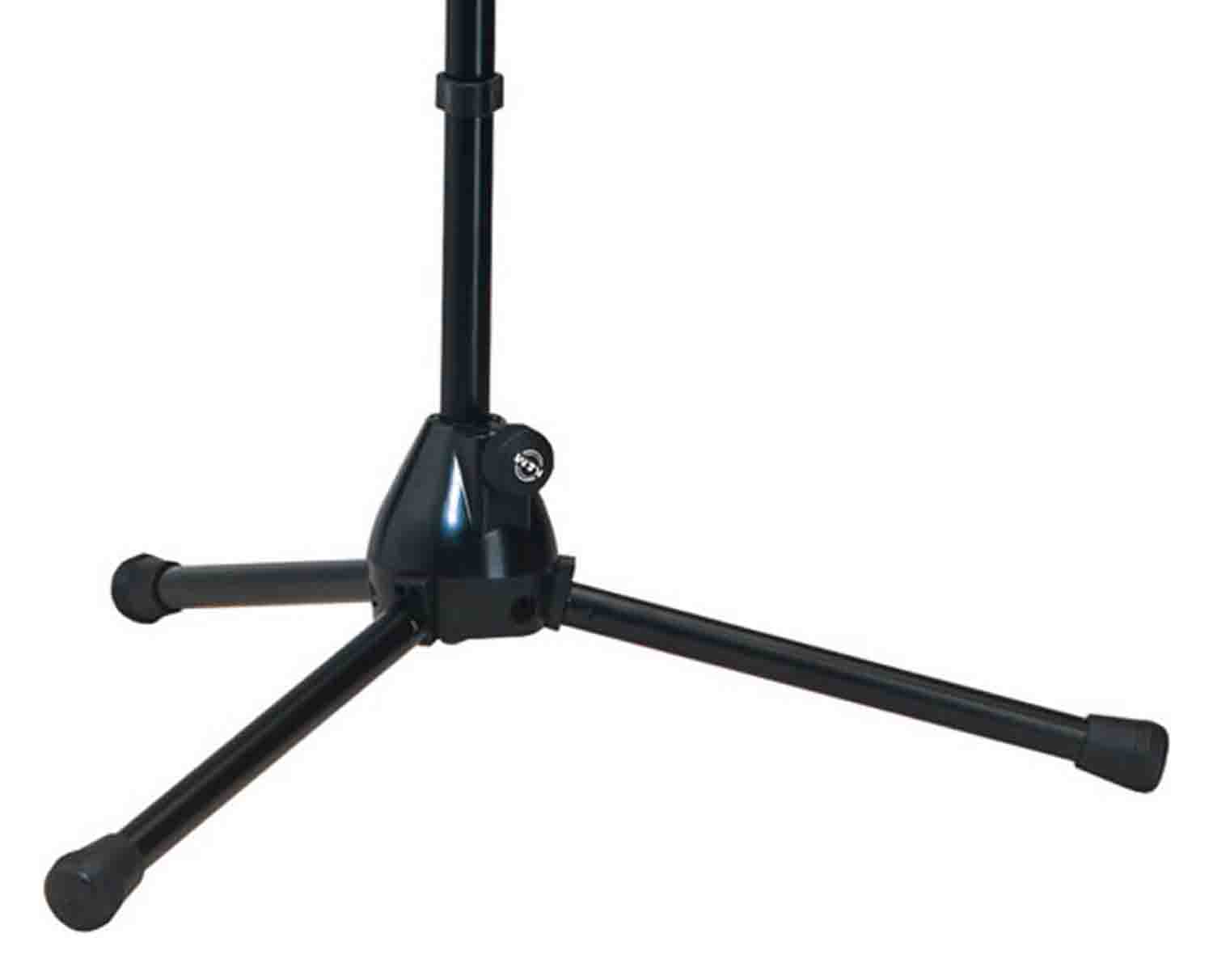 K&M 25900.500.55 Low Tripod Microphone Stand with Adjustable Boom - Black K&M