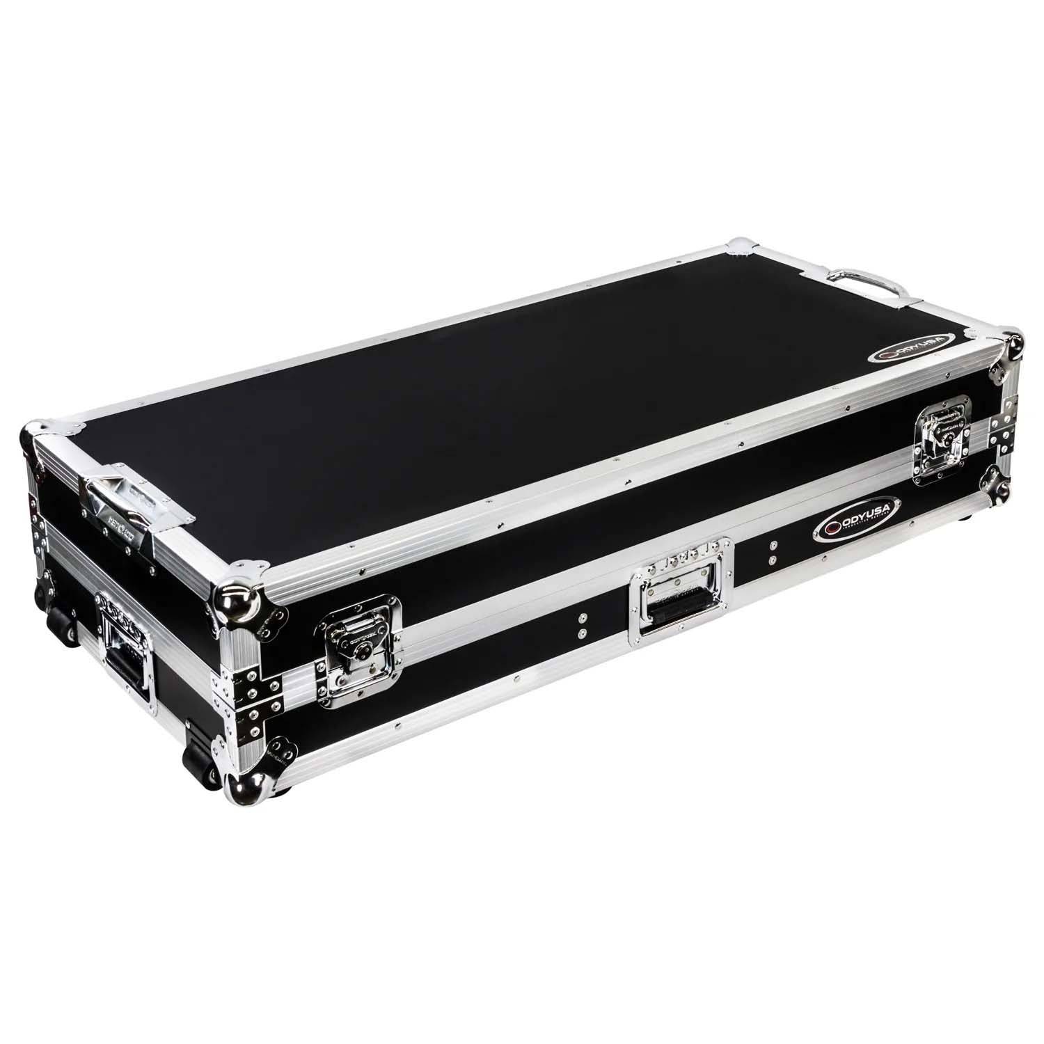 Odyssey FZGSRANE1272W Low Profile Rane Twelve and Rane Seventy-Two Coffin Flight Case With Glide Platform - Hollywood DJ