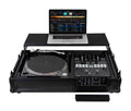 Odyssey FZGS1BM10WBL Black 10″ Format DJ Mixer and Turntable Coffin Flight Case with Glide Platform - Hollywood DJ