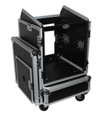 ProX T-12MRSSMK2 12U Rack x 10U Top Mixer DJ Combo Flight Case - Hollywood DJ