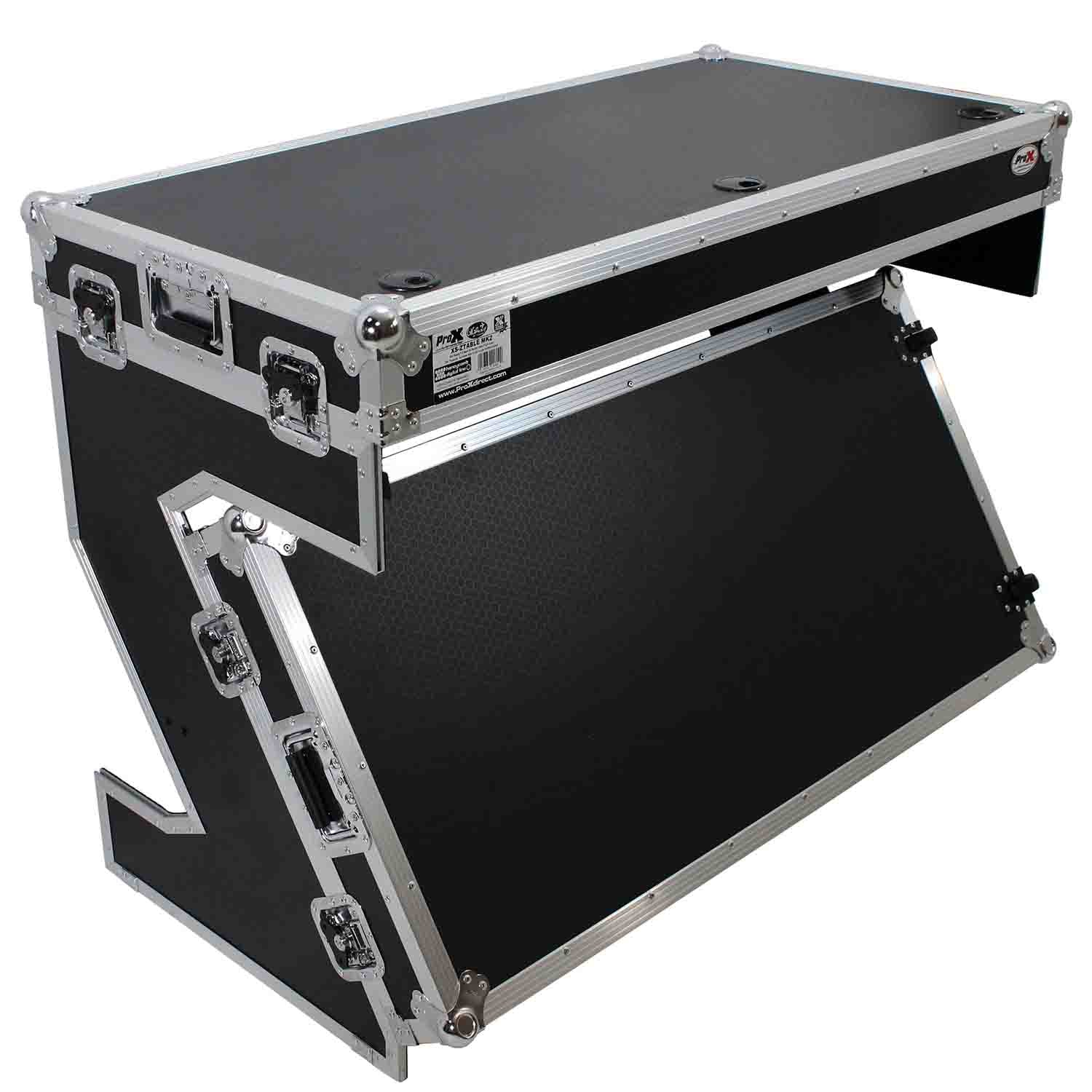 B-Stock: ProX XS-ZTABLE-MK2 DJ Flight Case Table and DJ Workstation With Handles and Wheels by ProX Cases