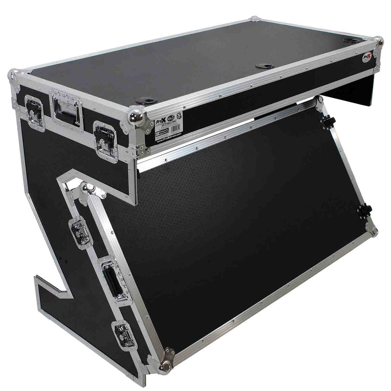 ProX XS-ZTABLE MK2 DJ Flight Case Table and DJ Workstation With Handles and Wheels by ProX Cases