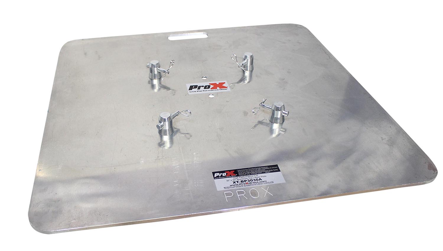 ProX XT-BP3030A Aluminum Base Plate for F34 Trussing with Conical Connectors - 30" X 30" - Hollywood DJ