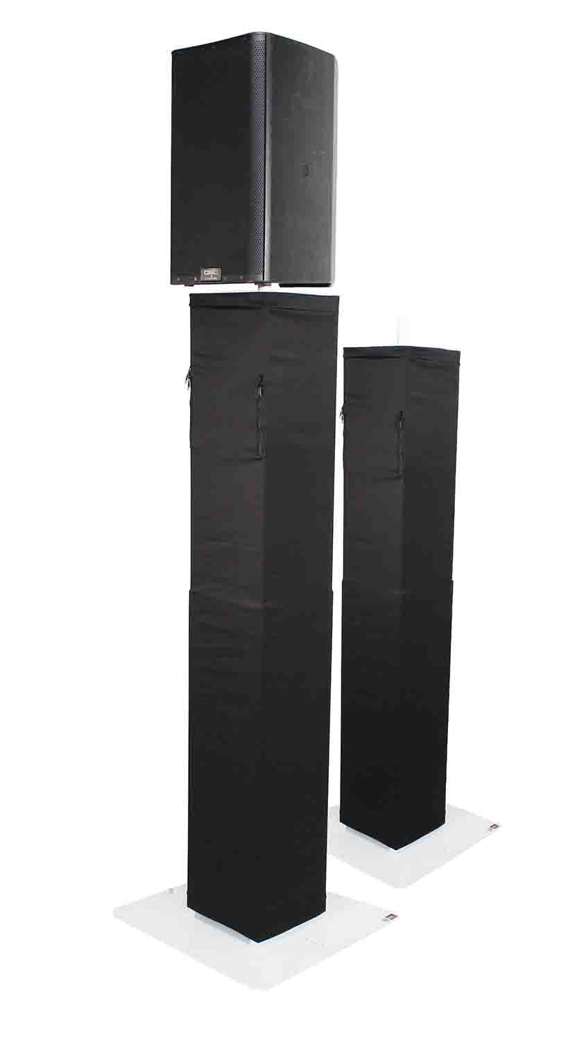 REPLACEMENT SCRIM ProX XT-FLEX TOTEM SCBL Replacement Lycra Fabric Scrim for ProX Flex Tower TV with Storage Bag – Black - Hollywood DJ