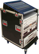 Gator Cases G-TOUR-GRC12X12, 12U Top 12U Side Road Console Rack Case - Hollywood DJ