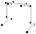 K&M 18820 Omega Pro Table Style Keyboard Stand with Foldable Legs - White - Hollywood DJ