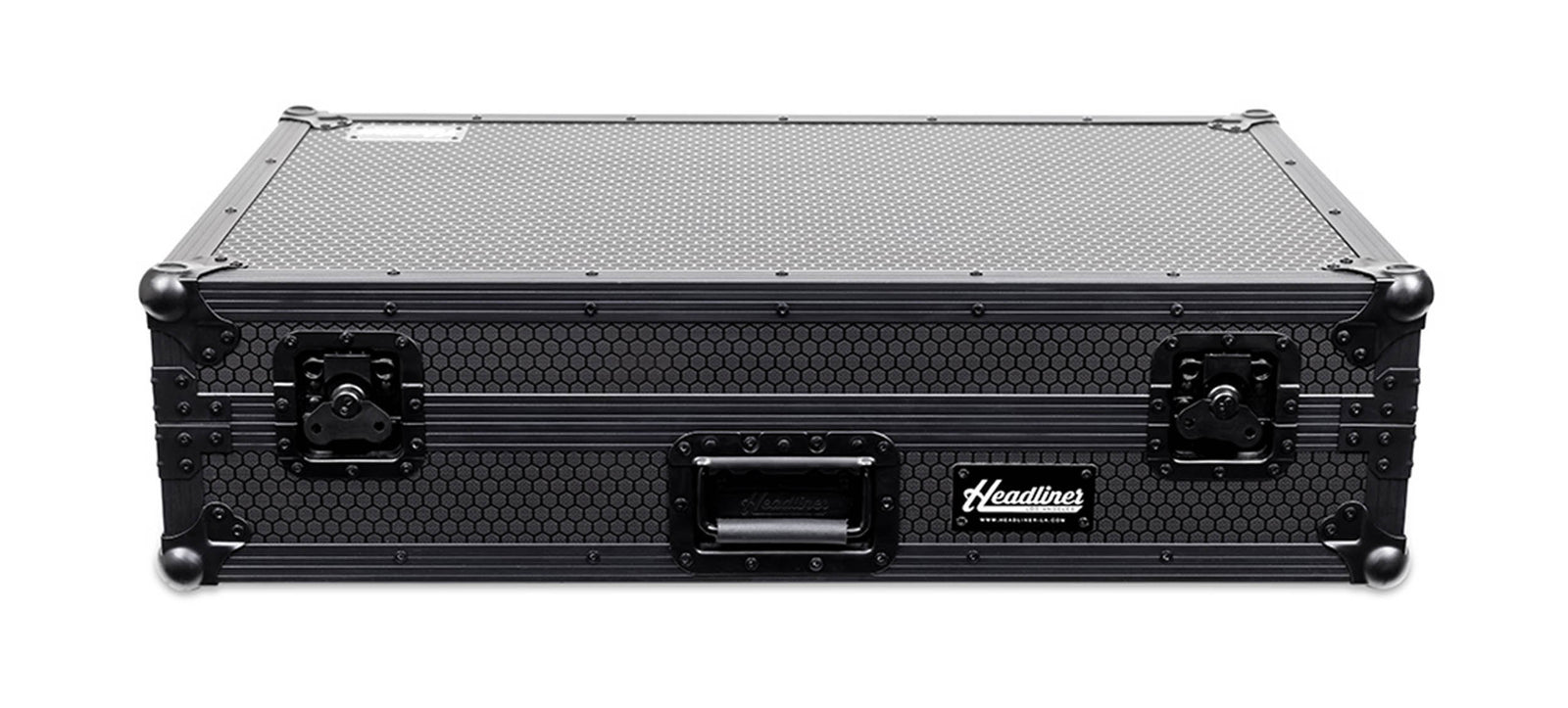 Headliner HL10016 Pitch Black Flight Case for Rane Four with Laptop Platform and Wheels - Hollywood DJ